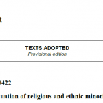 EUROPEAN PARLIAMENT 2014-2019: CHINA, NOTABLY THE SITUATION OF RELIGIOUS AND ETHNIC MINORITIES